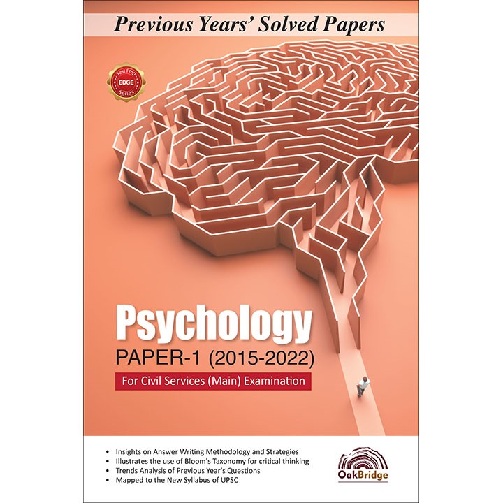 Previous Years' Solved Papers - Psychology Paper 1 front cover